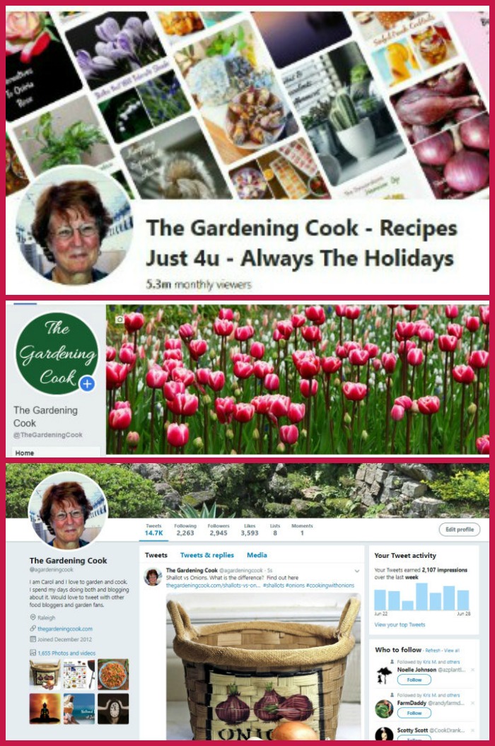 The Gardening Cook on Social Media
