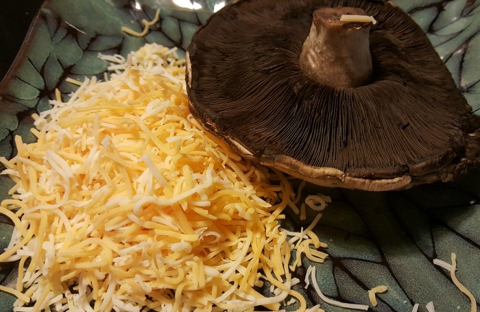cheese and mushroom cap
