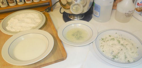 dipping station for breading