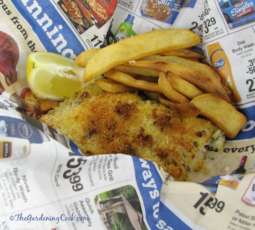Slimmed Down Fish and Chips