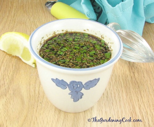 Ginger Soy Sauce Marinade with Chives