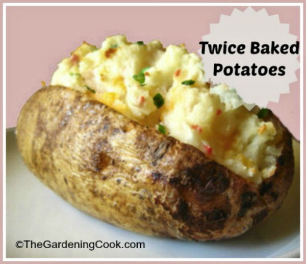 Vegetariajn twice baked potato