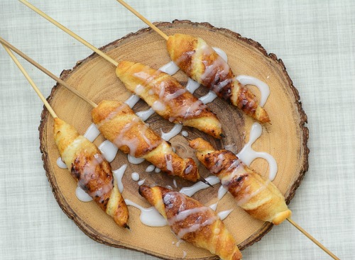 Campfire cinnamon roll ups