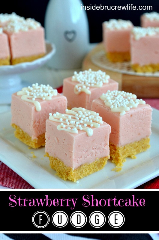 Strawberry shortcake Fudge