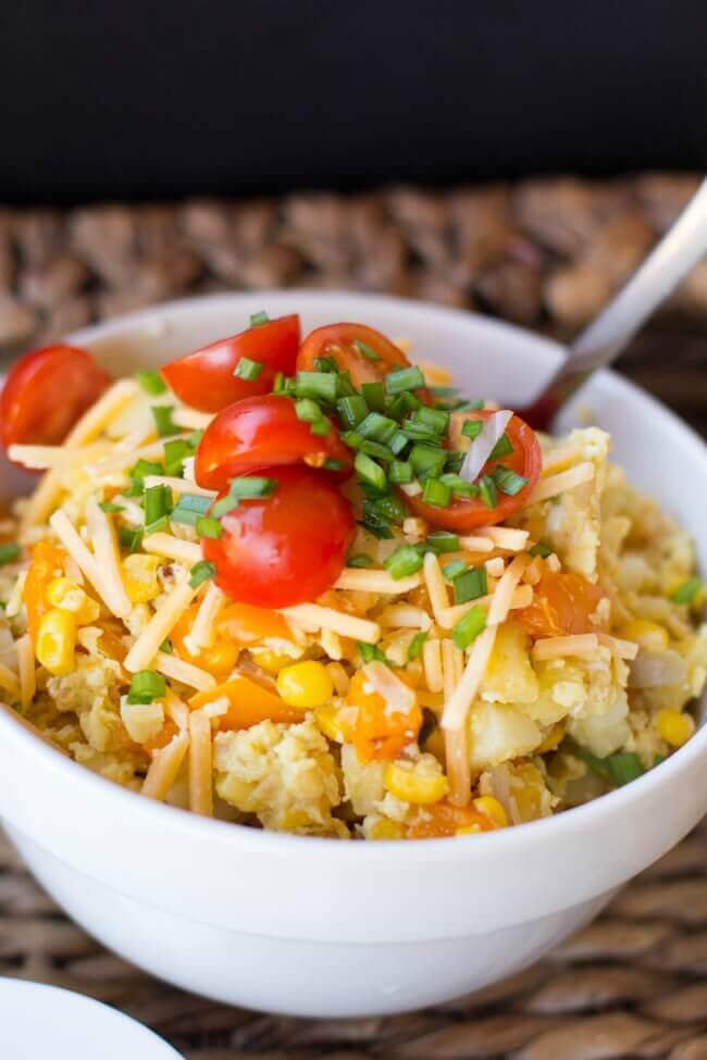 South west scrambled eggs