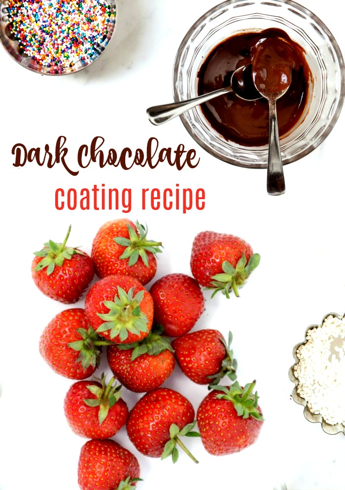 Dark Chocolate coating recipe for dipping strawberries