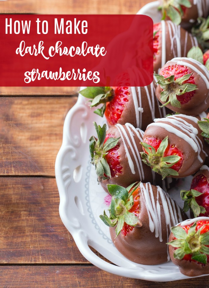 How to make dark chocolate strawberries