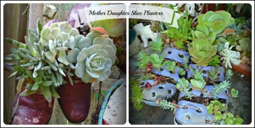 Mother and Daughter Shoe Planters