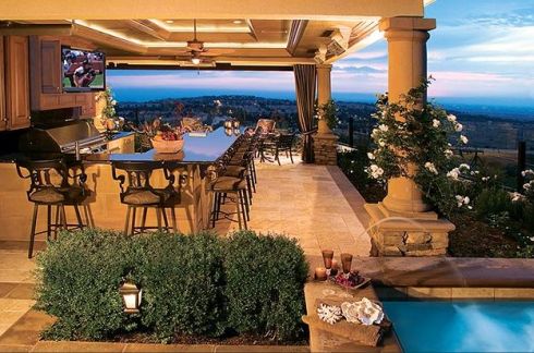 outdoor kitchens