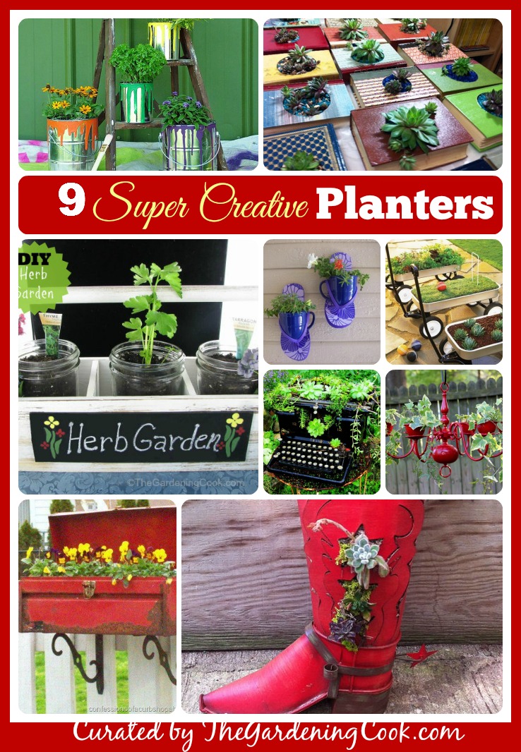 Common household items can make super easy and very creative planters