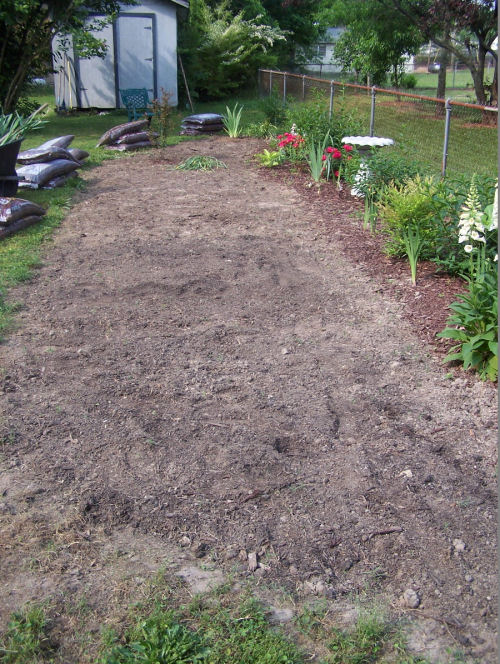 Tilled and amended soil. Ready to plant