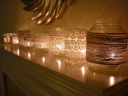 mason candles