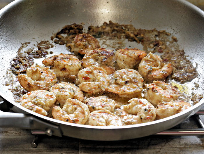 Cooked shrimp tandoori