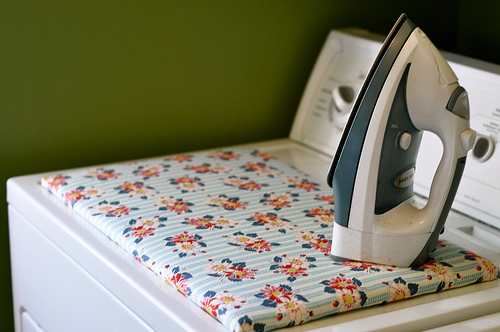 DIY dryer top ironing board