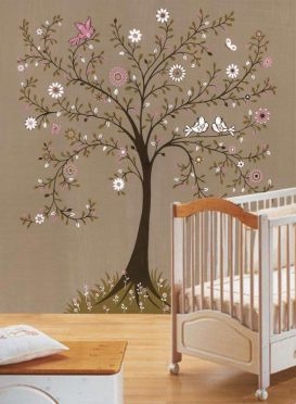 DIY tree mural