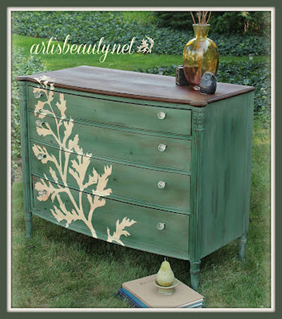 Hand painted dresser tutorial