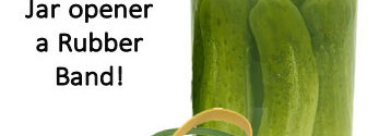 Easy DIY Jar Opener – Just use a Rubber Band – Today’s Tip