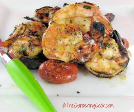 Grilled Shrimp with Herbed Honey Marinade