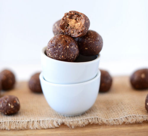 Peanut butter no bake cookie bites.