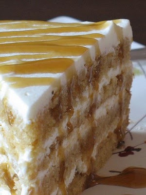 Butterscotch mascarpone cake