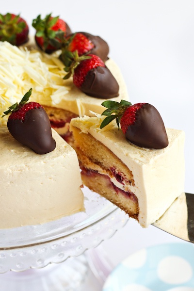 Pink Champagne and Strawberry cake