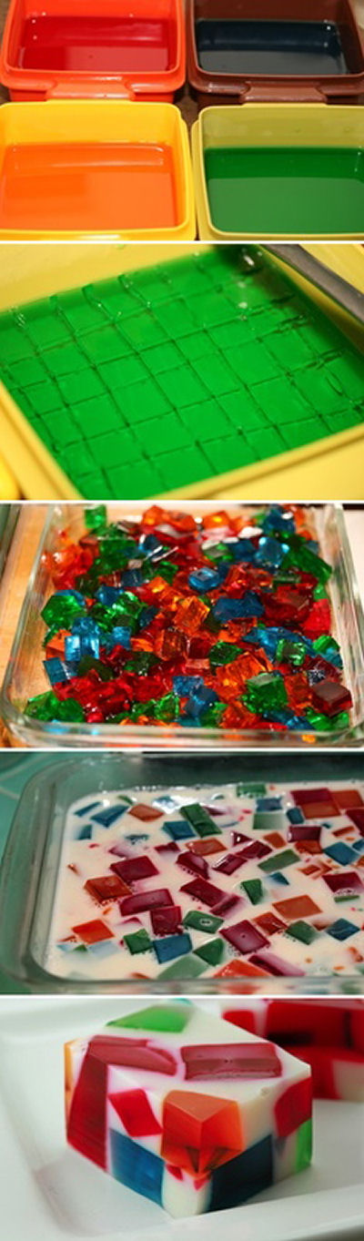 Broken Stained Glass Jello