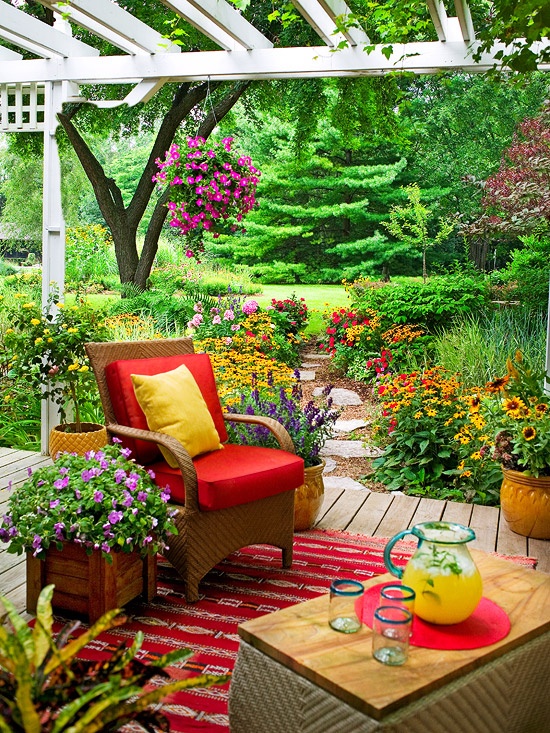 Relaxing patio