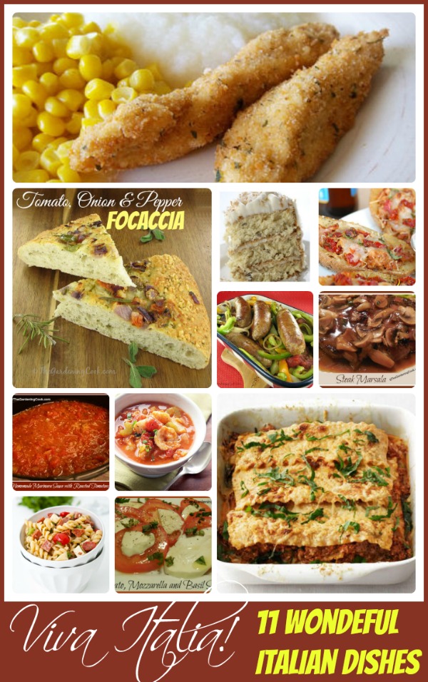 Viva Italia! Round up of 11 delcious Italian recipes