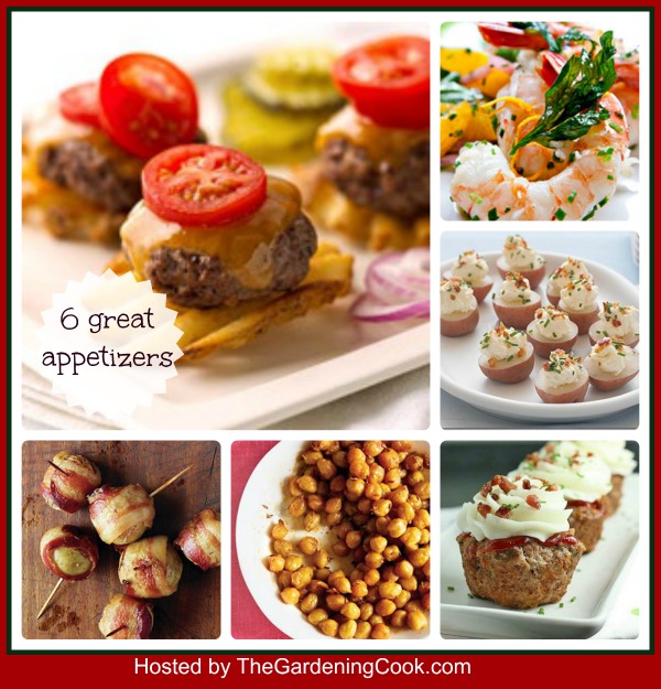 Collage of finger food and words 6 Great Appetizers