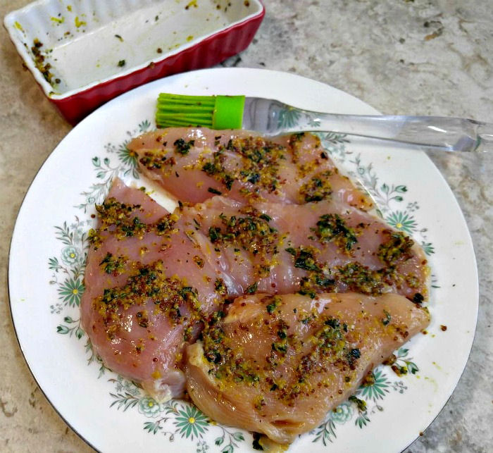 Mustard lemon rub for chicken
