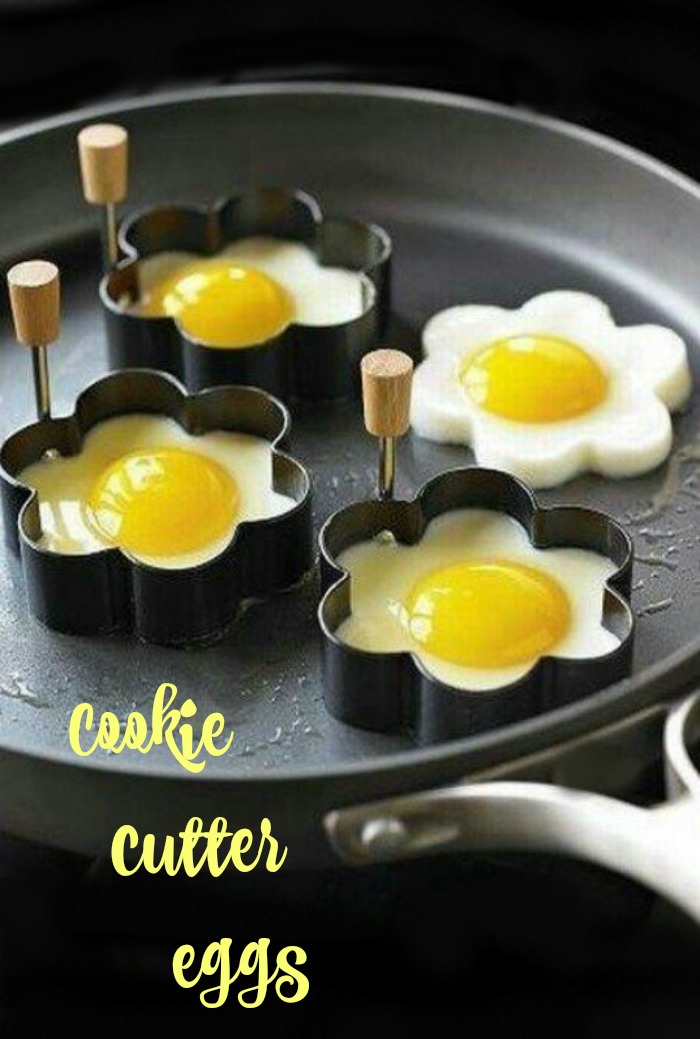 Making cookie cutter eggs