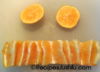 How to peel an orange.