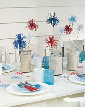 Festive Fourth of July Tablescape