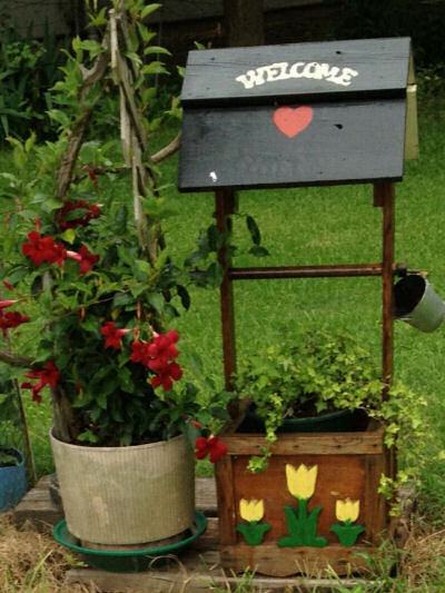 Wishing Well planter