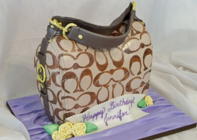 Coach handbag cake