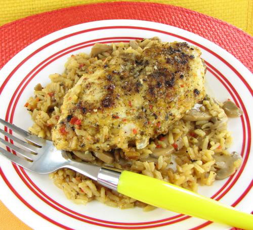 Chicken Scaloppine with garlic and wine