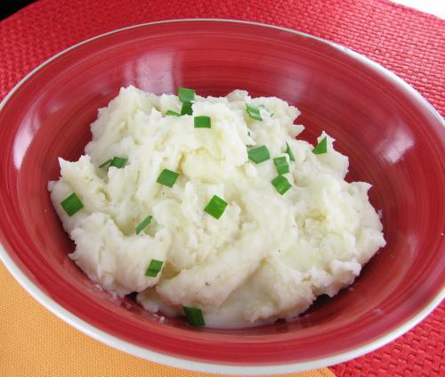 Creamy garlic mashed potatoes