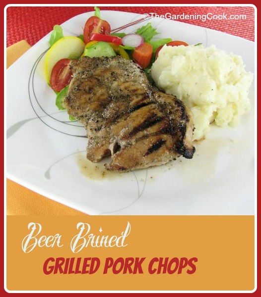 Beer Brined Grilled Pork Chops