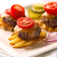 Mini burger Potato bite appetizer