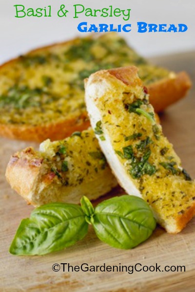 Basil and Parsley Garlic Bread