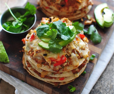 Chicken Taco Stacks