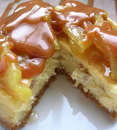 Caramel Apple toffee cheesecake