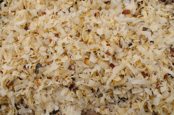Pile of sawdust