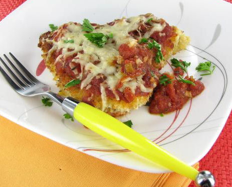 Turkey Parmesan with Home Made Marinara and Sartori Cheese
