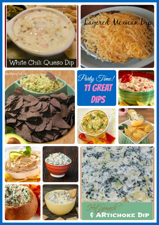 Round up of 11 Fabulous Dip recipes for your next party