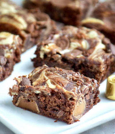 Caramel Cheesecake Rolo Brownies