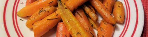 Roasted Rosemary and Olive Oil Carrots