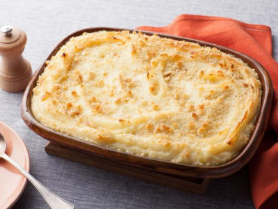 Baked Mashed Potatoes with Parmesan cheese