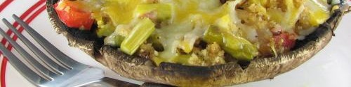 Asparagus Pepper Stuffed Portobello Mushroom Recipe