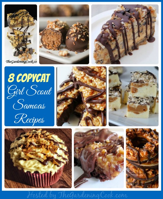 Round up of 8 Great Tasting Girl Scout Samoas copycat recipes